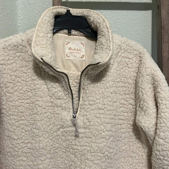 Women’s Altar’d State Half Zip Fuzzy Sweatshirt - Picture 3 of 5